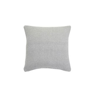 grey herringbone cushion